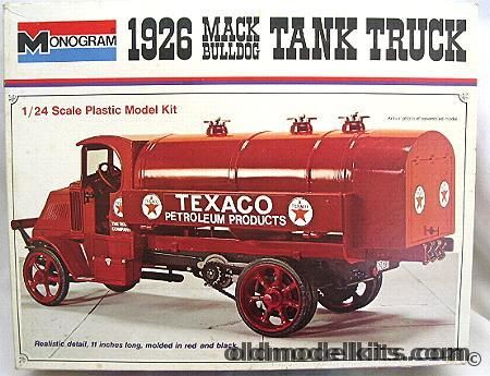 Monogram 1/24 1926 Mack Bulldog Tank Truck - Texaco or WWI, 7539 plastic model kit